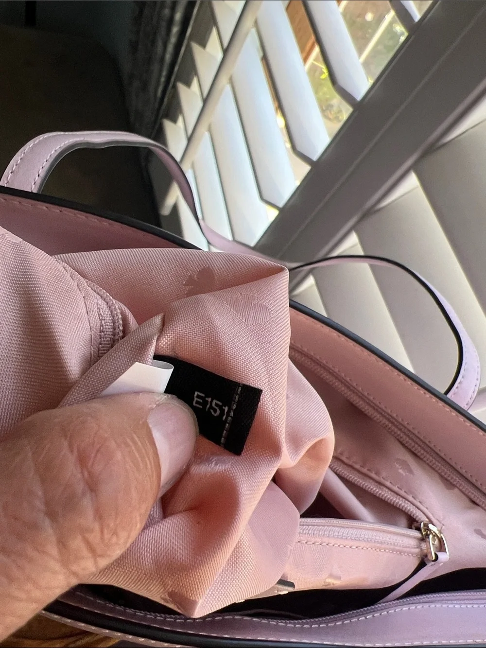 Kate Spade, Large, blush pink leather tote, EUC